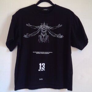 Undercover x Evangelion Collaberation T-shirt Black Size L